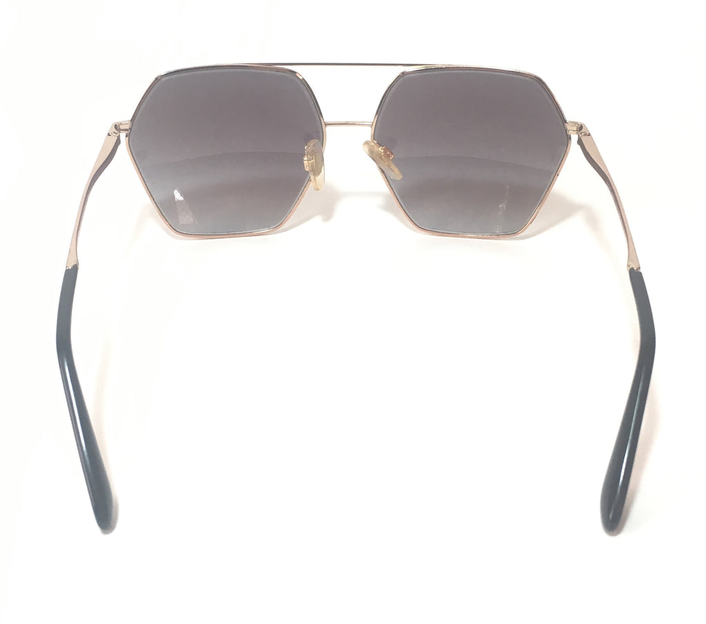 Dolce & Gabbana DG2157 Unisex Hexagon Aviator Sunglasses | Pre Loved |