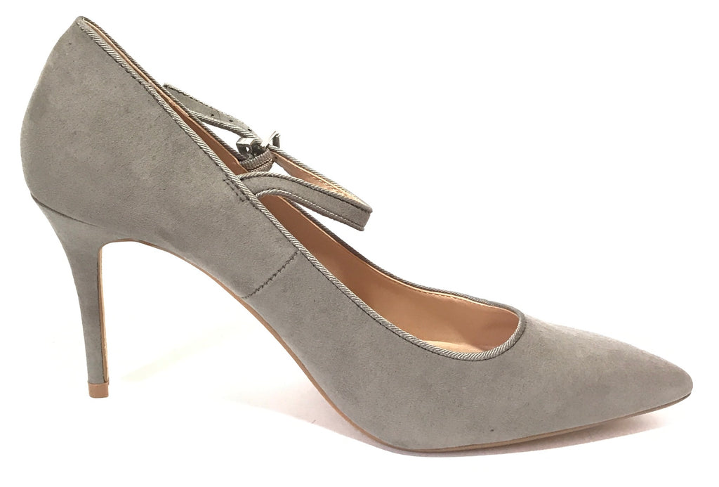 Dorothy Perkins Grey Suede Pointed Pumps | Brand New |