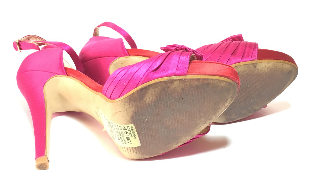 DUNE Fuschia 'Mystique' D'orsay Peep Toe Heels | Pre Loved |
