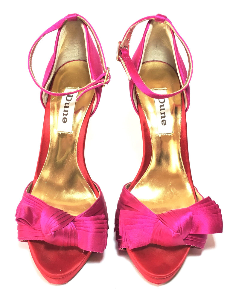 DUNE Fuschia 'Mystique' D'orsay Peep Toe Heels | Pre Loved |