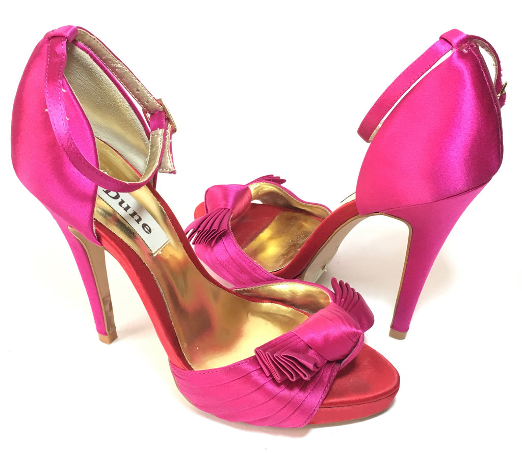 DUNE Fuschia 'Mystique' D'orsay Peep Toe Heels | Pre Loved |
