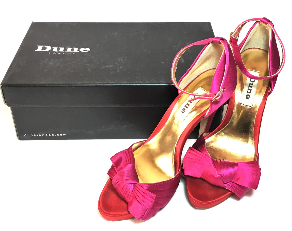 DUNE Fuschia 'Mystique' D'orsay Peep Toe Heels | Pre Loved |