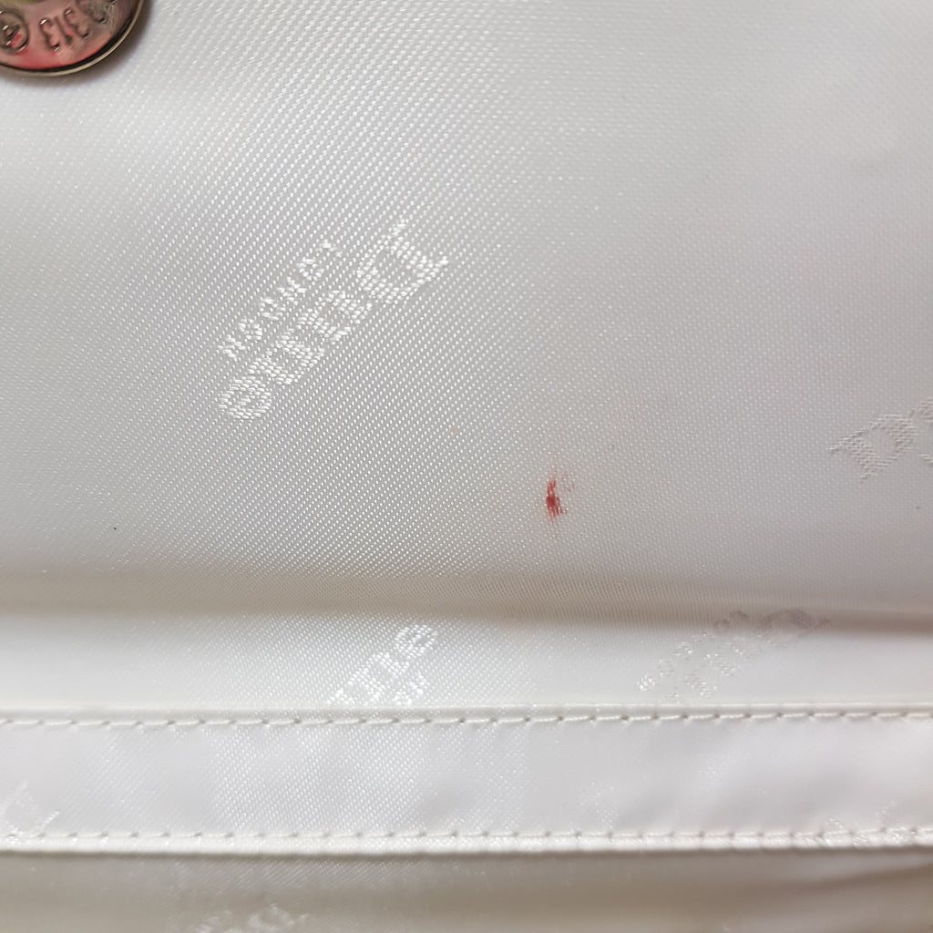 Dune Nude Pink Rhinestone & Leather Clutch Bag | Gently Used |