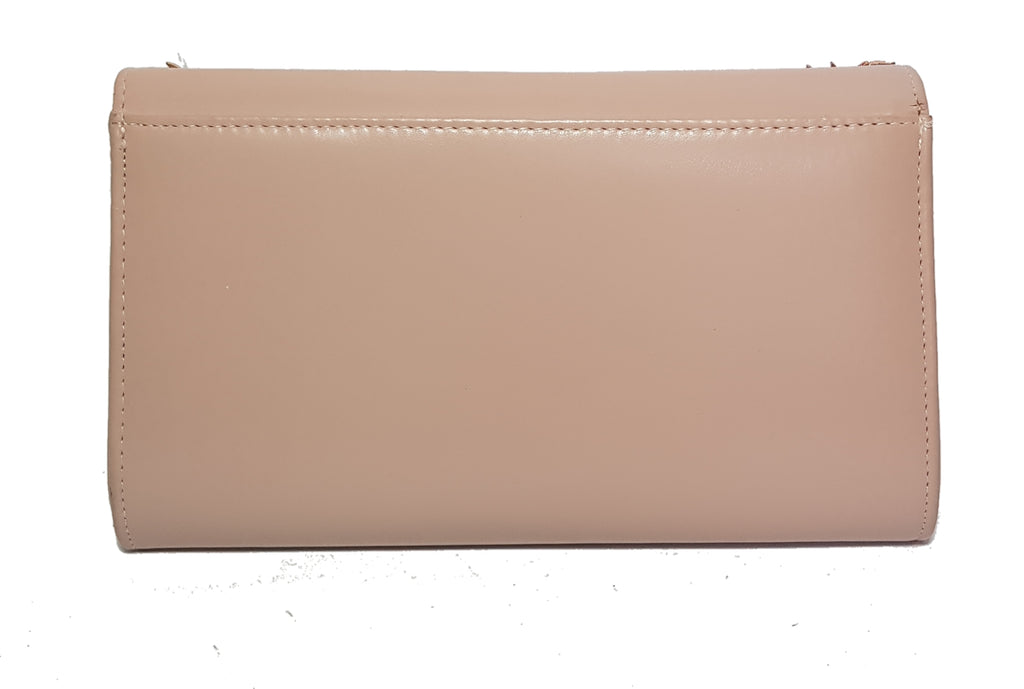 Dune Nude Pink Rhinestone & Leather Clutch Bag | Gently Used |