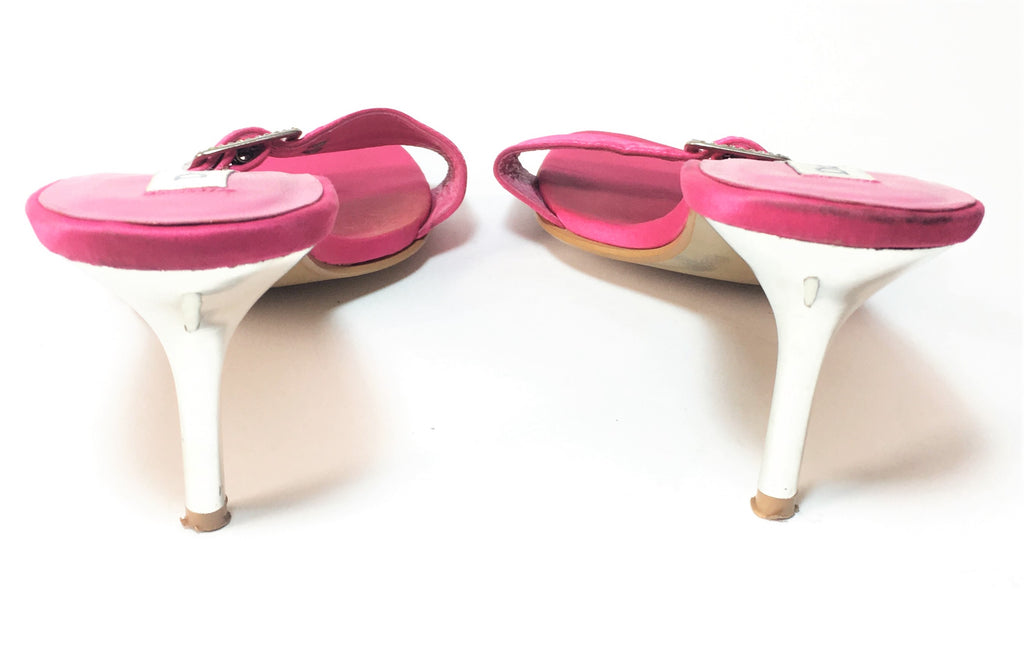 DUNE Pink Rhinestone Buckle Heels | Gently Used |