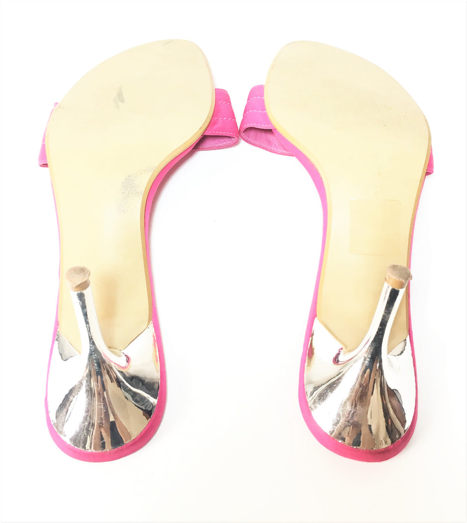 DUNE Pink Rhinestone Buckle Heels | Gently Used |