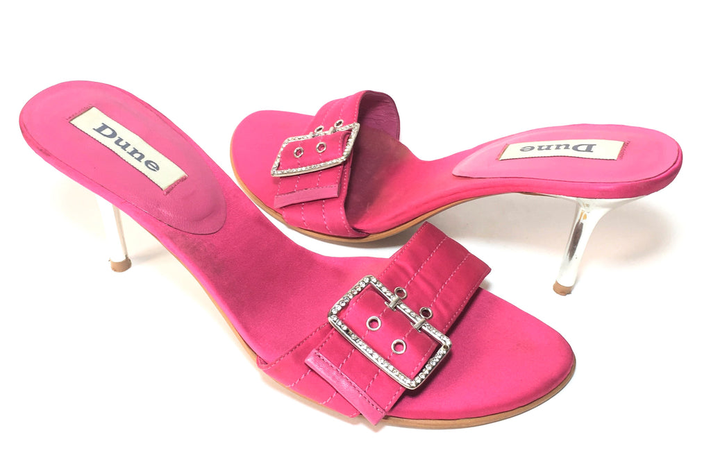 DUNE Pink Rhinestone Buckle Heels | Gently Used |