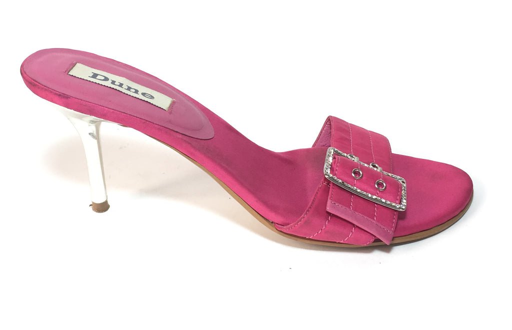 DUNE Pink Rhinestone Buckle Heels | Gently Used |