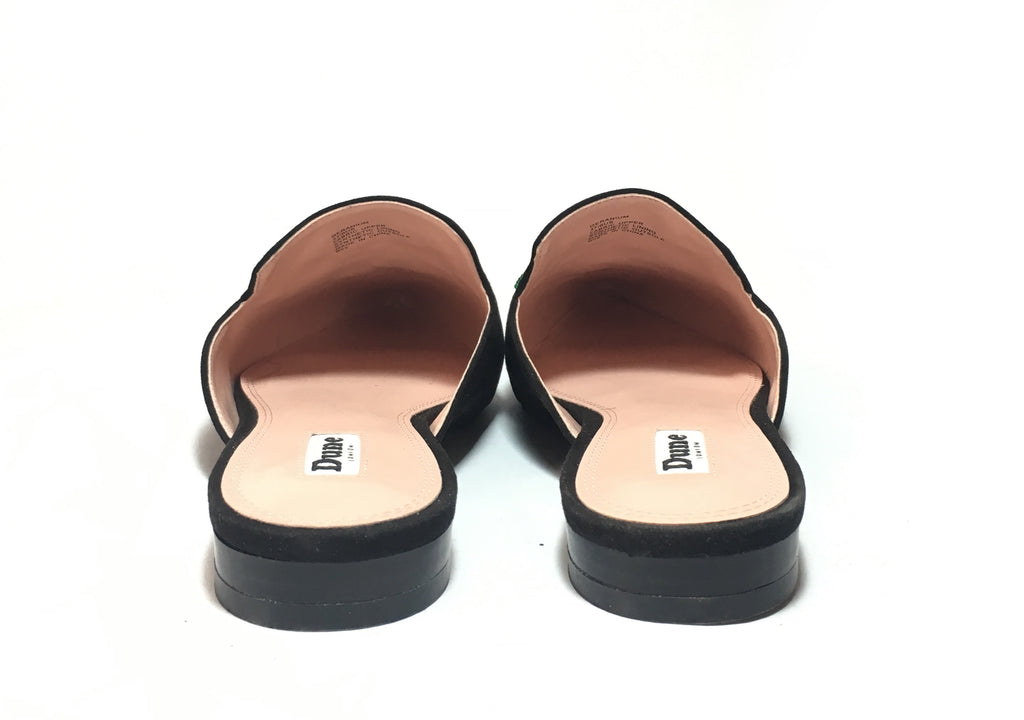 DUNE Embroidered Backless Mules | Like New |