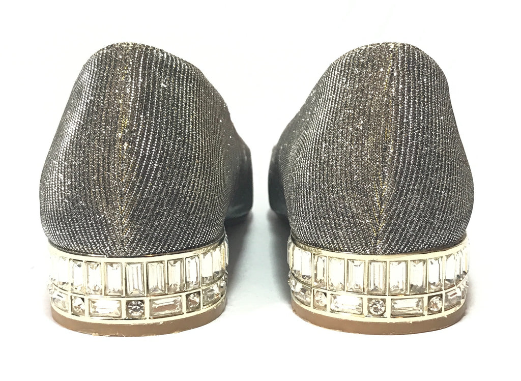 DUNE 'BELA' Glitter Jewelled Pointed Pumps | Like New |