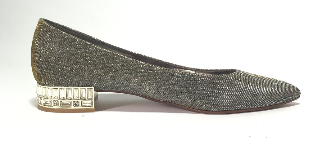 DUNE 'BELA' Glitter Jewelled Pointed Pumps | Like New |
