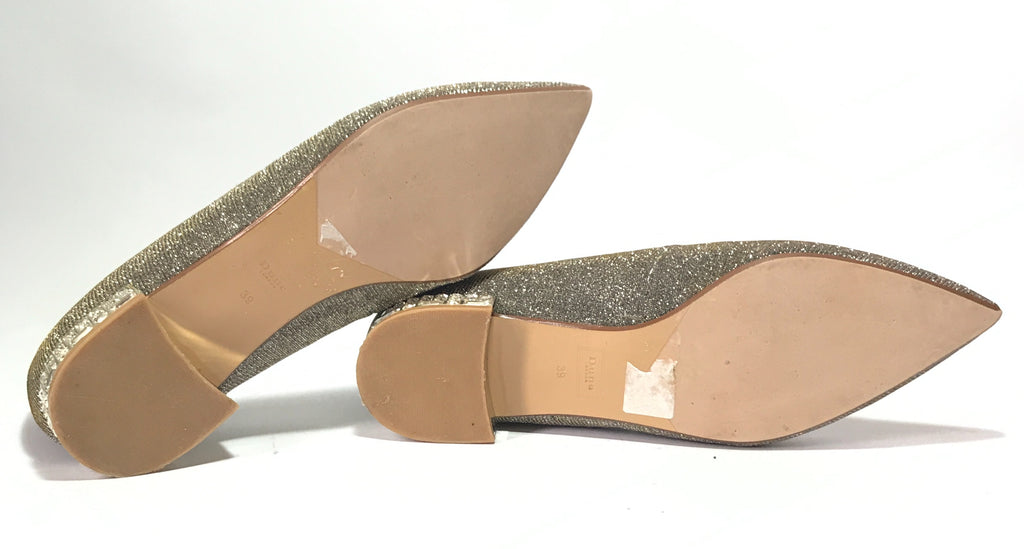 DUNE 'BELA' Glitter Jewelled Pointed Pumps | Like New |