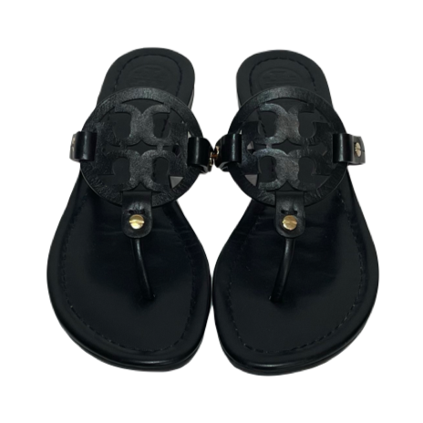 Tory Burch Black Leather ' Miller' Sandals | Gently Used | | Secret Stash