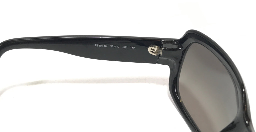 Fendi FS 5011 Black Rectangular Sunglasses | Pre Loved |