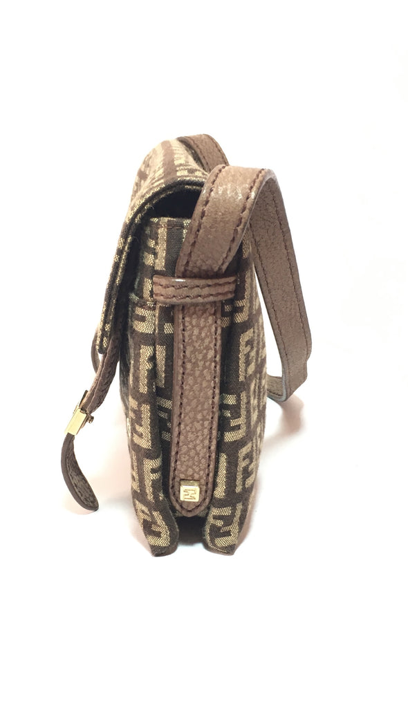 Fendi Monogram Zucca Small Shoulder Bag | Pre Loved |