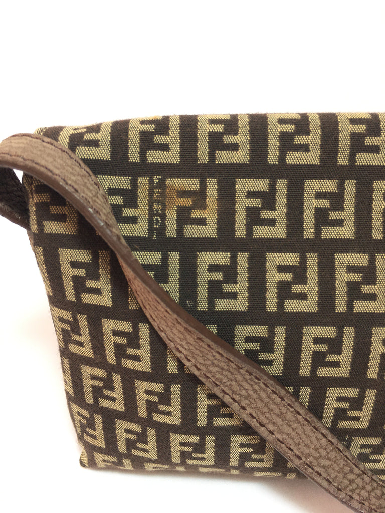 Fendi Monogram Zucca Small Shoulder Bag | Pre Loved |
