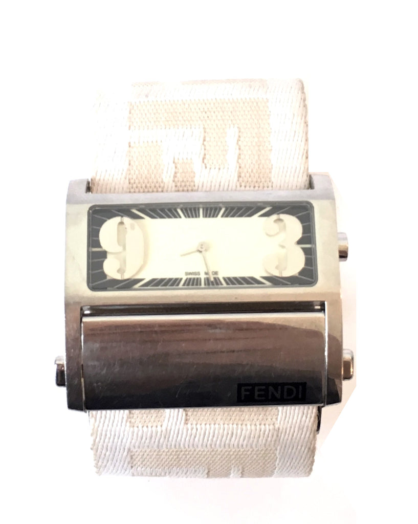 Fendi vintage Orologi Monogram Canvas Buckle Watch | Pre Loved |
