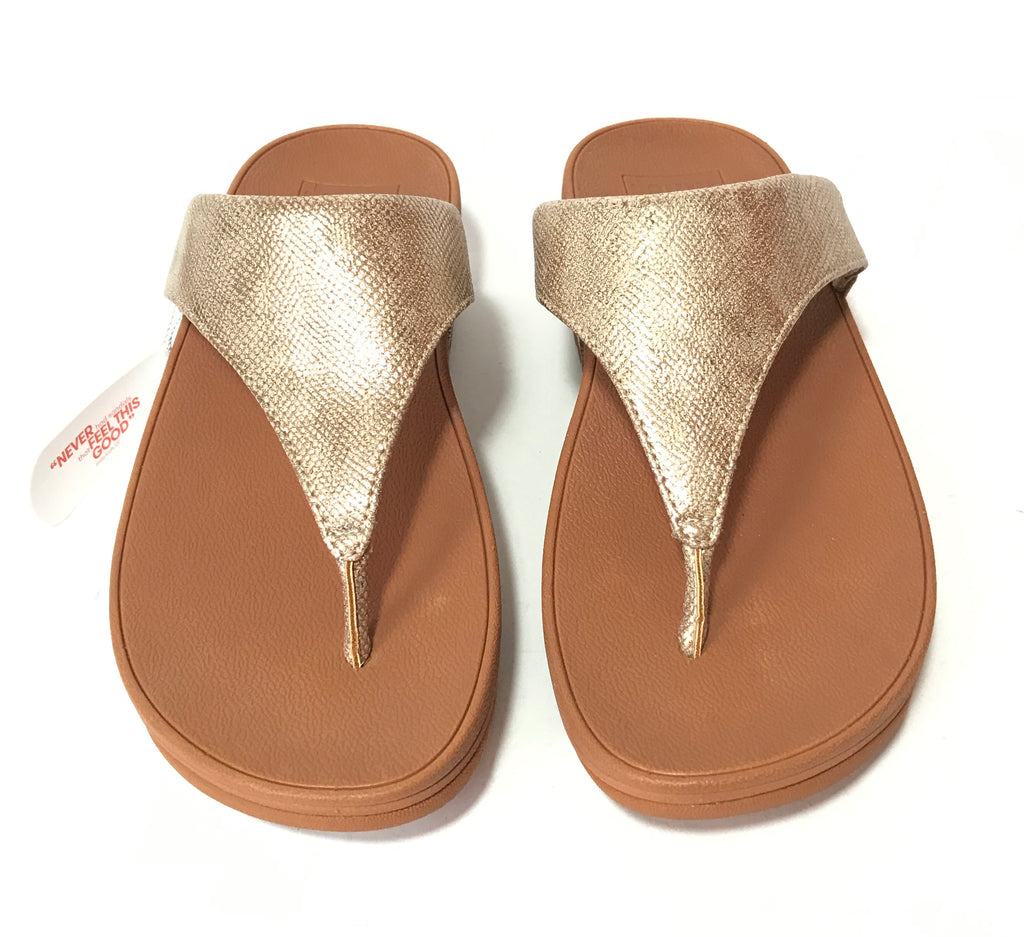 Fitflop Gold & Brown Sandals | Brand New |
