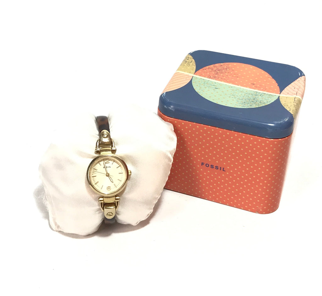 Fossil Gold & Brown Gradient Watch | Pre loved |