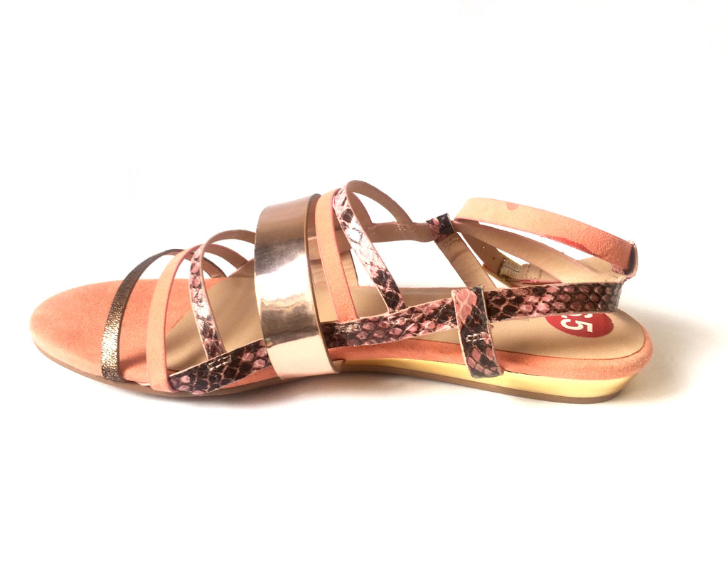 Aldo Pink Multi Strap Sandals | Gently Used | - Secret Stash
