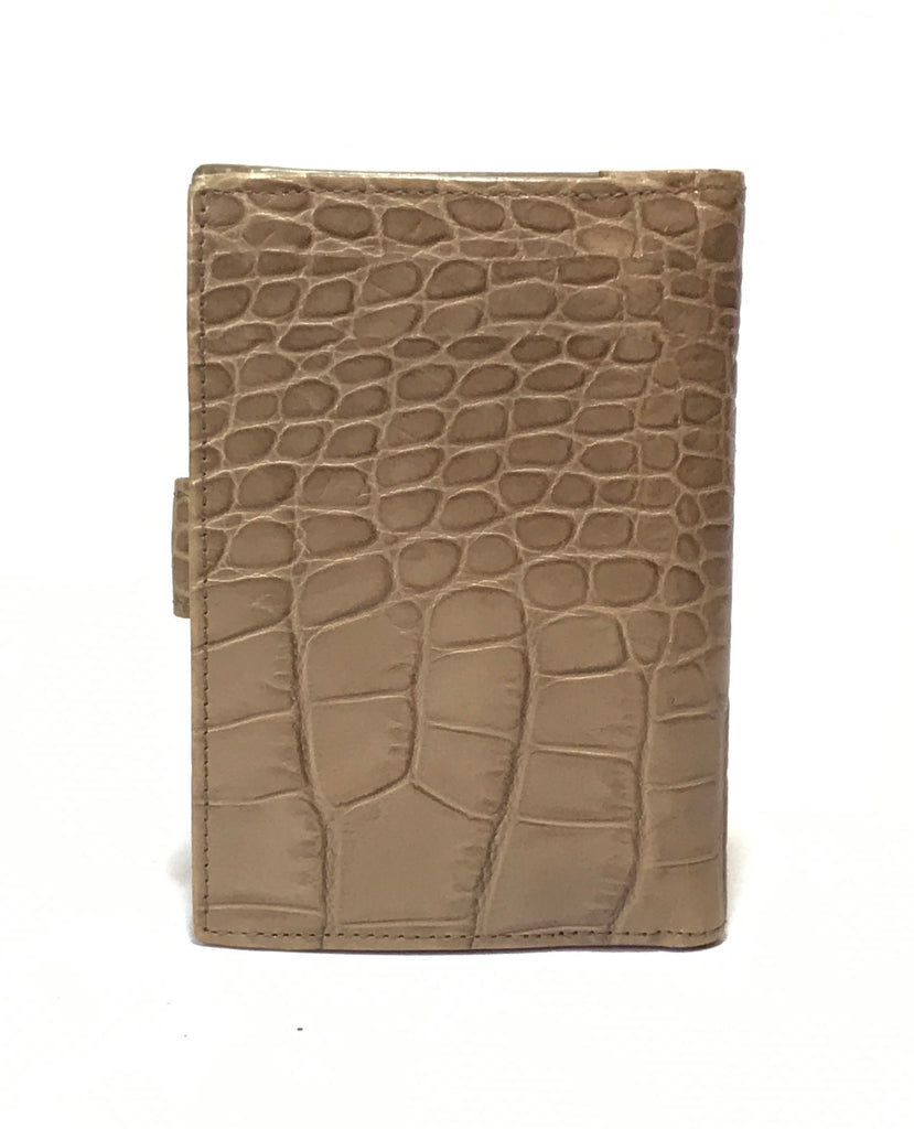 Furla Tan Leather Croc Print Wallet | Gently Used |