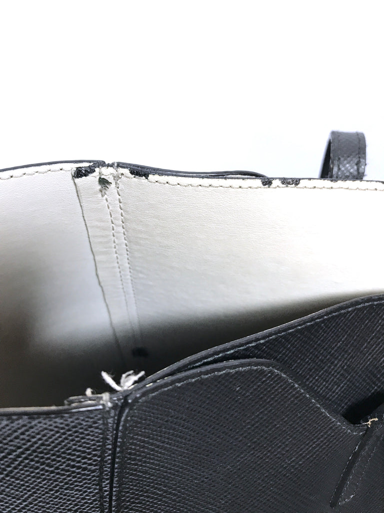 FURLA Black Leather Shopper Tote Bag | Pre Loved |