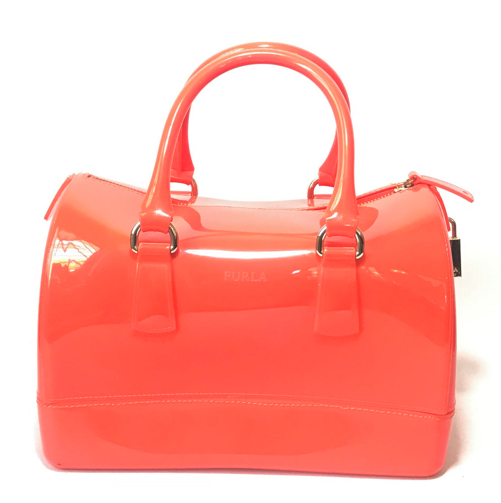 Furla Orange 'Candy' Jelly Bag | Pre Loved |