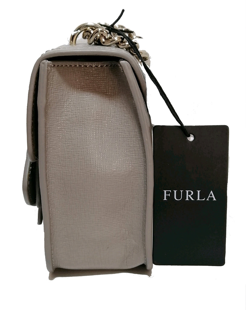 Furla 'Carol' Grey Mini Cross Body Bag | Brand New |
