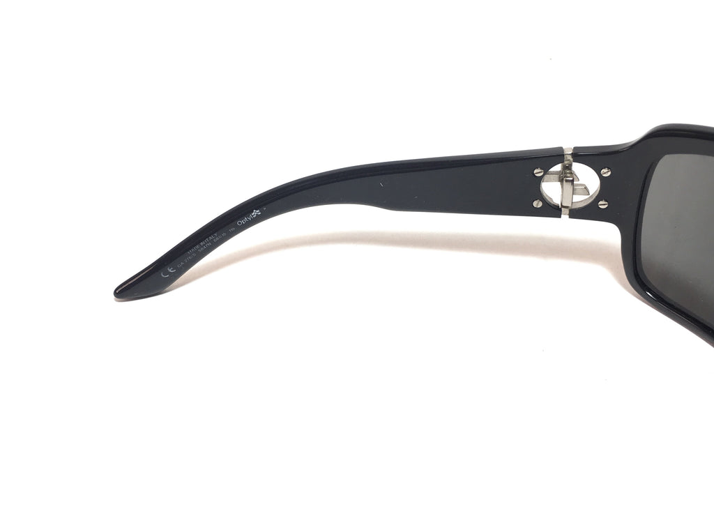 Giorgio Armani GA276/S Black Rectangular Unisex Sunglasses | Pre Loved |