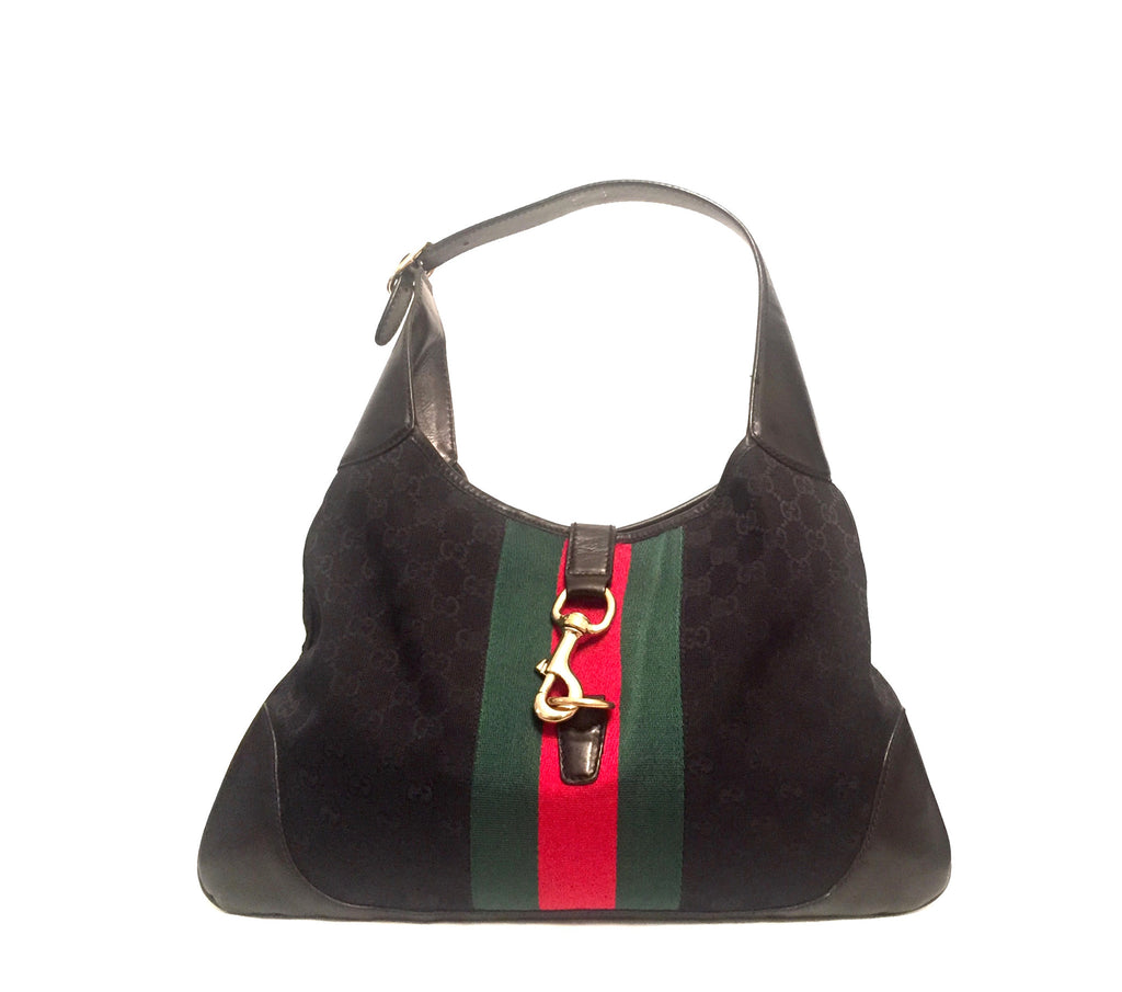 Gucci Black Canvas Hobo Bag | Pre Loved | - Secret Stash