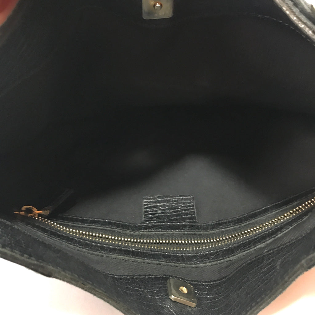 Gucci Black Monogram Shoulder Bag | Pre Loved |