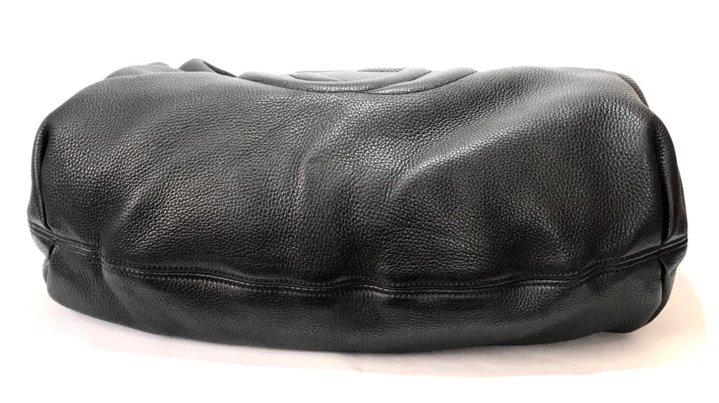 Gucci Black Pebbled Leather Soho Hobo Shoulder Bag | Like New |