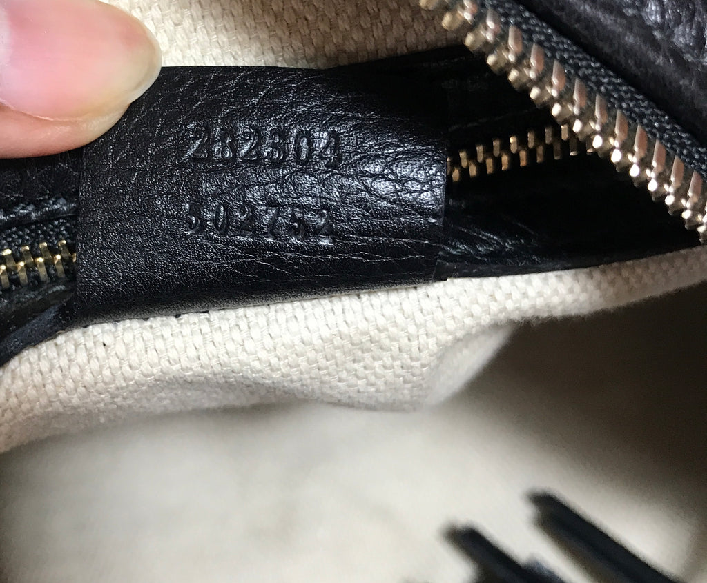 Gucci Black Pebbled Leather Soho Hobo Shoulder Bag | Like New |