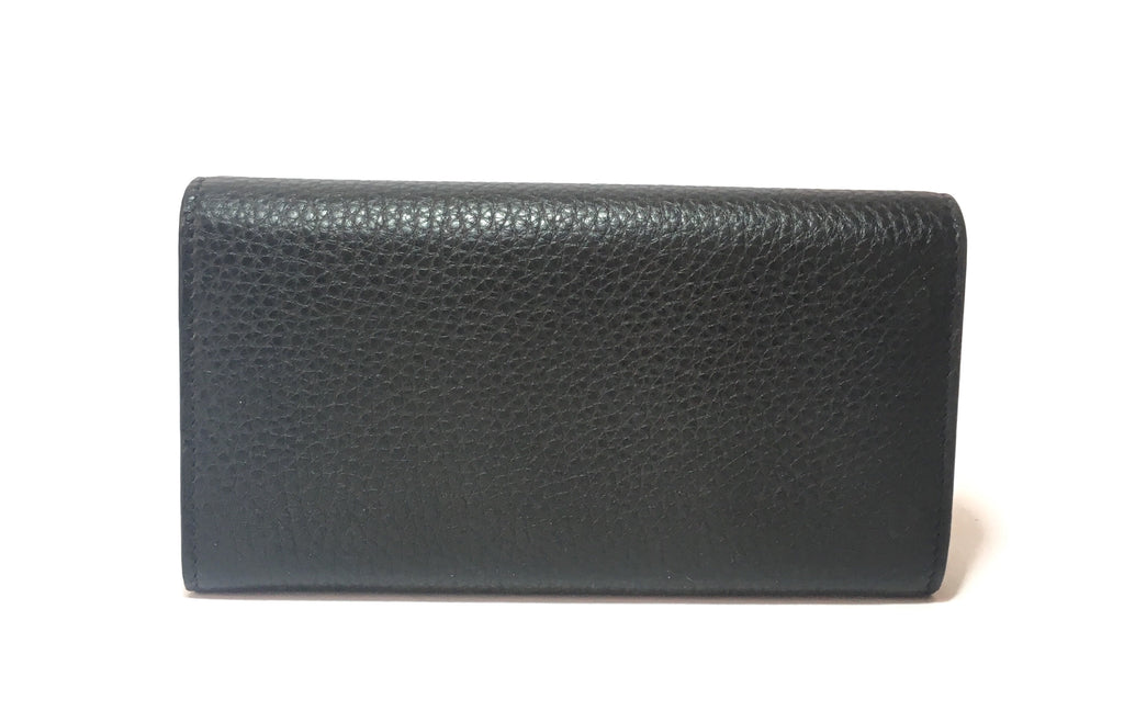 Gucci GG 'Marmont' Black Leather Continental Wallet | Brand New |