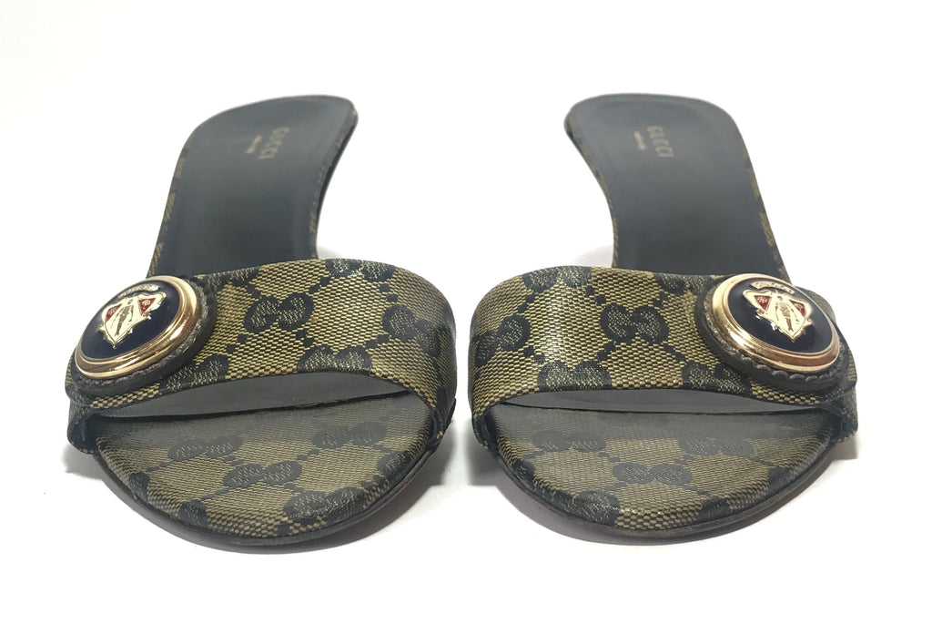 Gucci 'Hysteria Cristal' GG Sandals | Pre Loved |