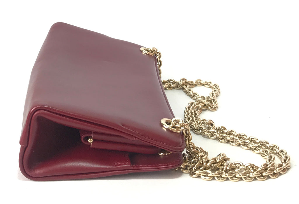 Gucci Maroon Structured Shoulder Bag | Pre Loved |
