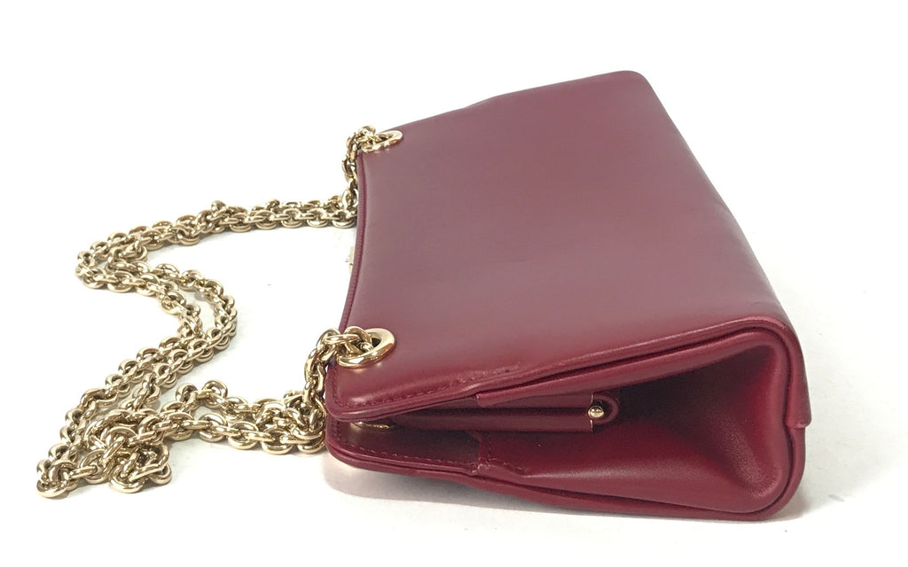 Gucci Maroon Structured Shoulder Bag | Pre Loved |