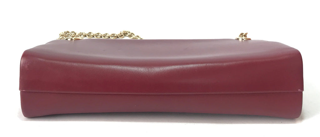Gucci Maroon Structured Shoulder Bag | Pre Loved |