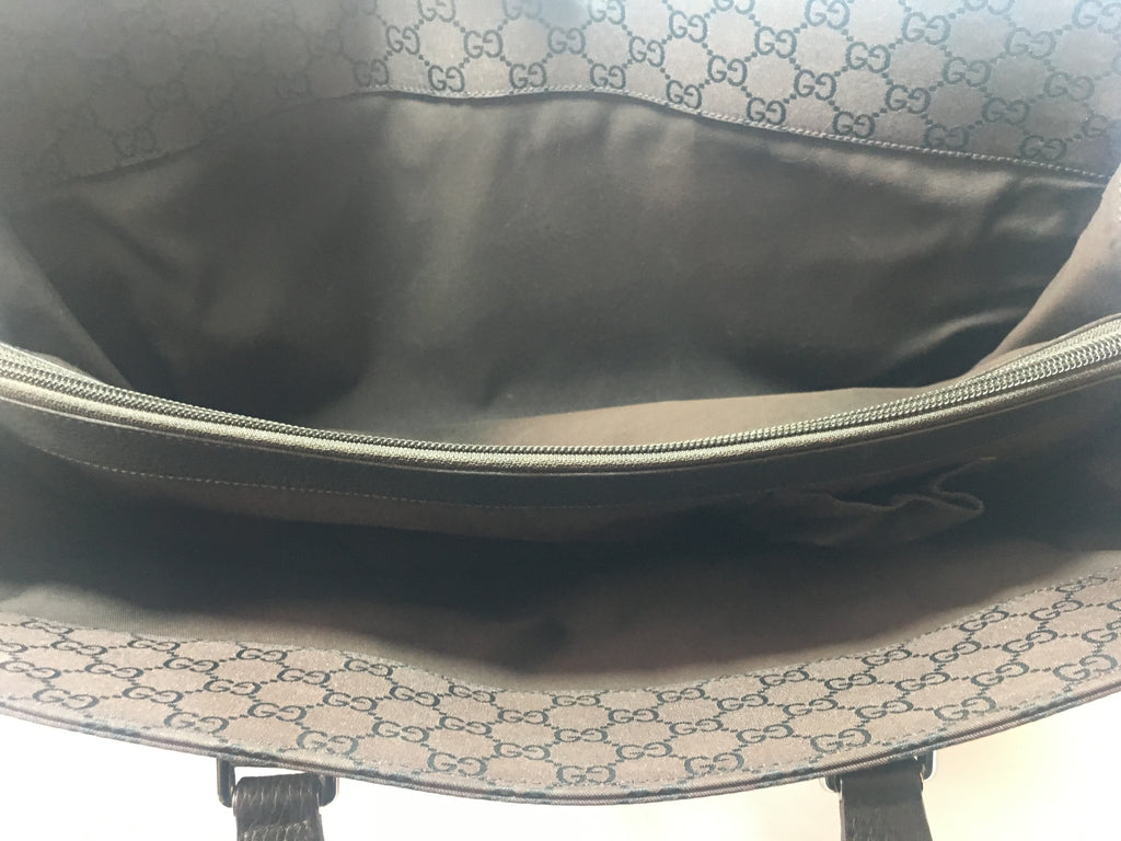 Gucci Monogram Unisex Canvas Office Bag | Gently Used |