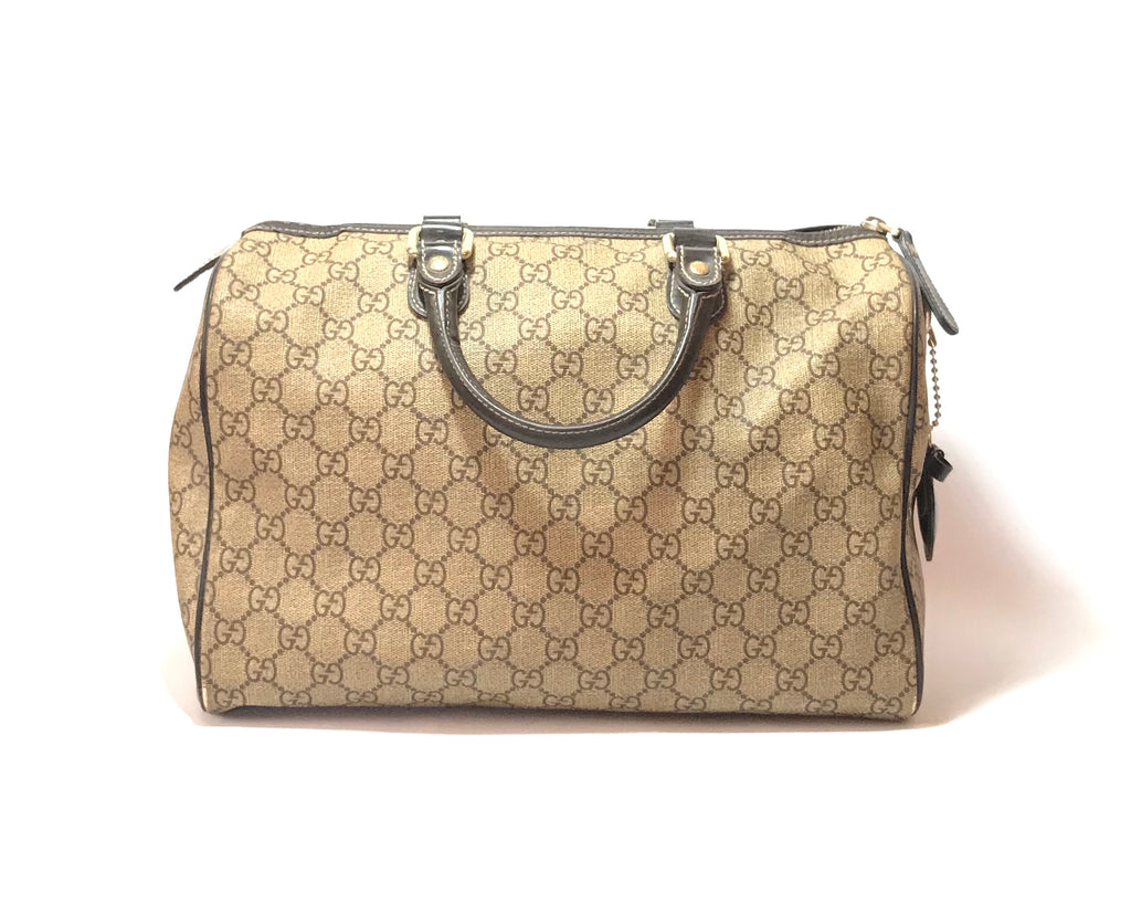 Gucci Monogram Tattoo Heart Medium Joy Boston Tote | Pre Loved |