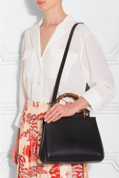 Gucci Nymphaea Bamboo small leather tote Gently Used Secret Stash