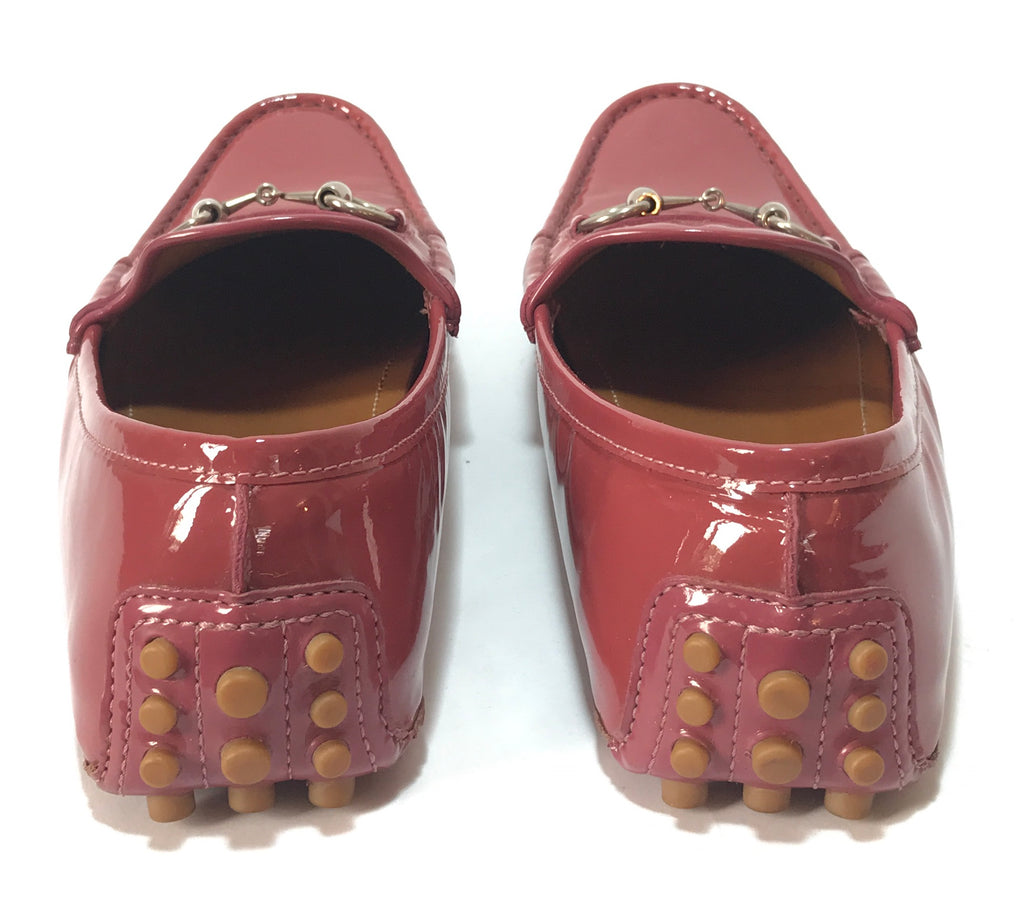 Gucci Pink Patent Leather Horsebit Loafers | Gently Used |