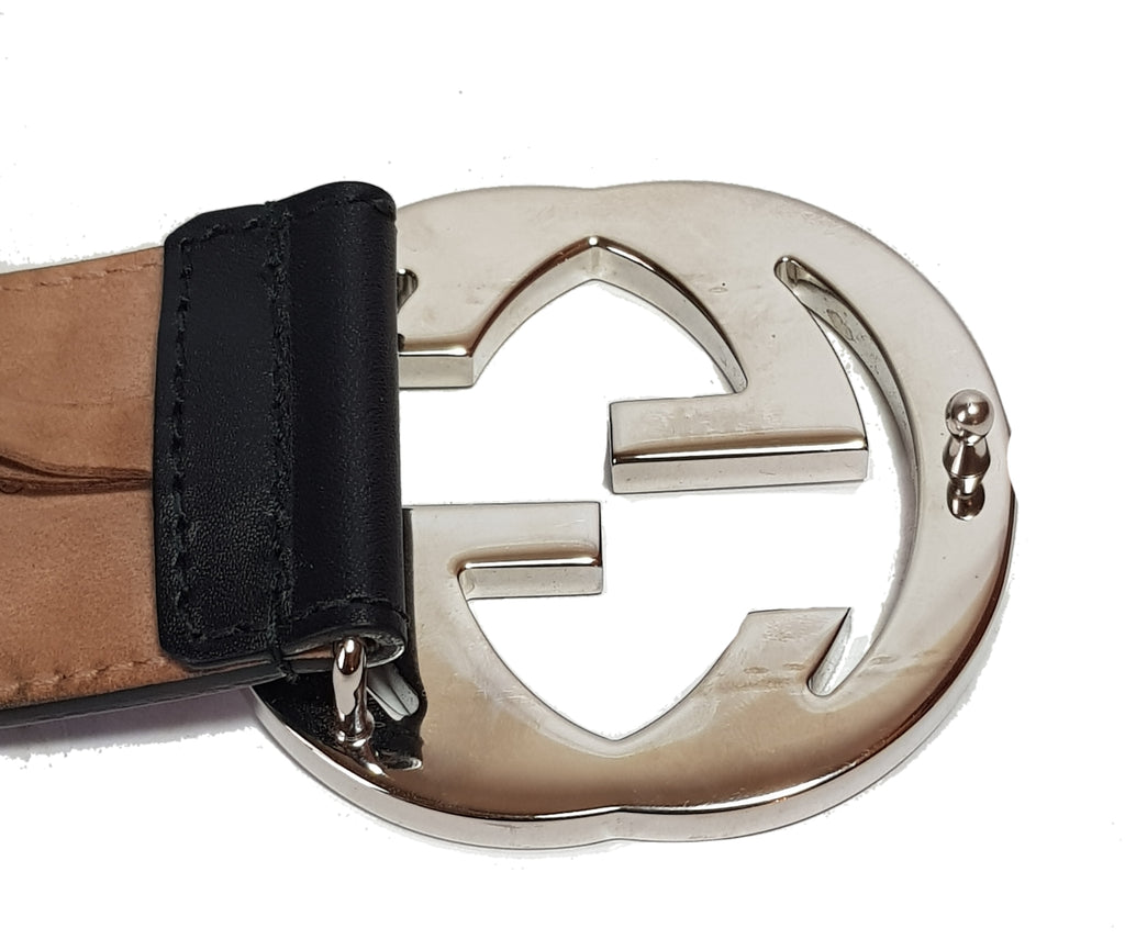 Gucci Web Interlocking Logo Unisex Belt | Pre Loved |