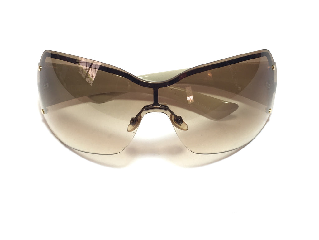 Gucci 1825/S Unisex Wraparound Sunglasses | Pre Loved |