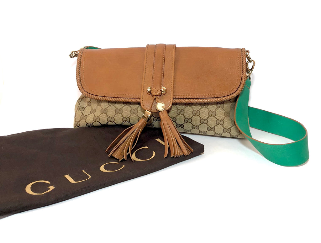 Gucci Monogram Canvas and Leather Satchel | Gently Used |