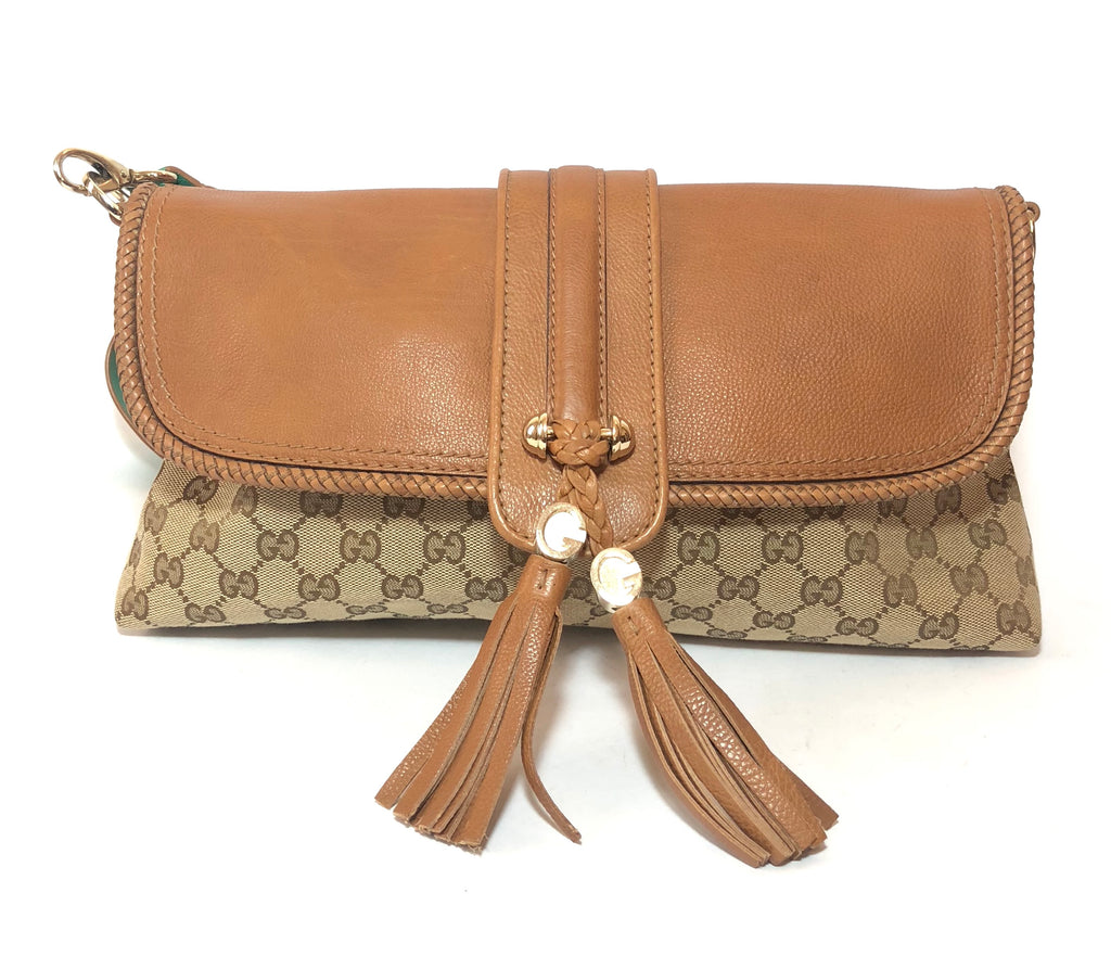 Gucci Monogram Canvas and Leather Satchel | Gently Used |