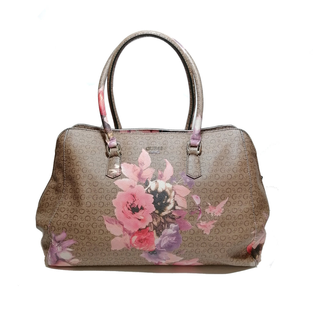 Guess Floral & Monogram Shoulder Bag | Pre Loved |