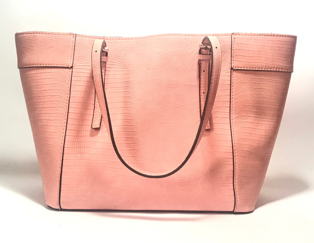 GUESS Pink Leather Tote Bag | Gently Used |