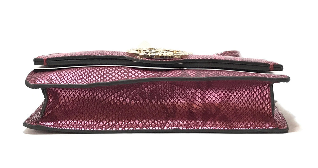 GUESS Pink Snakeskin with Rhinestone Shoulder Bag | Brand New |