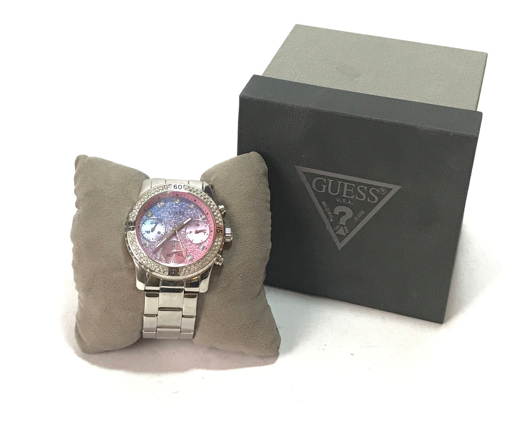 GUESS Confetti Crystal Glitter Dial Watch | Gently Used |